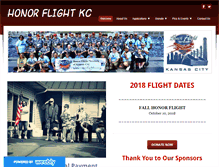 Tablet Screenshot of honorflightkc.org